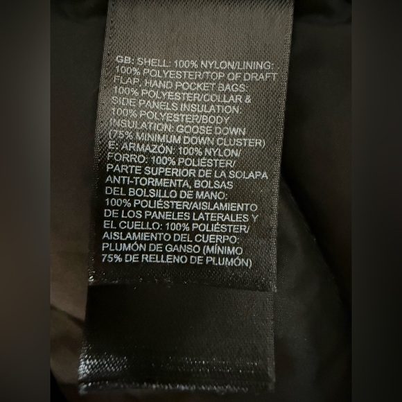 The North Face 550 Gilet Goose Down Puffer Vest Black Quilted Women Small - Picture 11 of 12